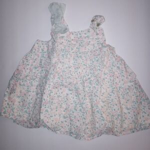 Light Floral Dress with Shoulder Bow